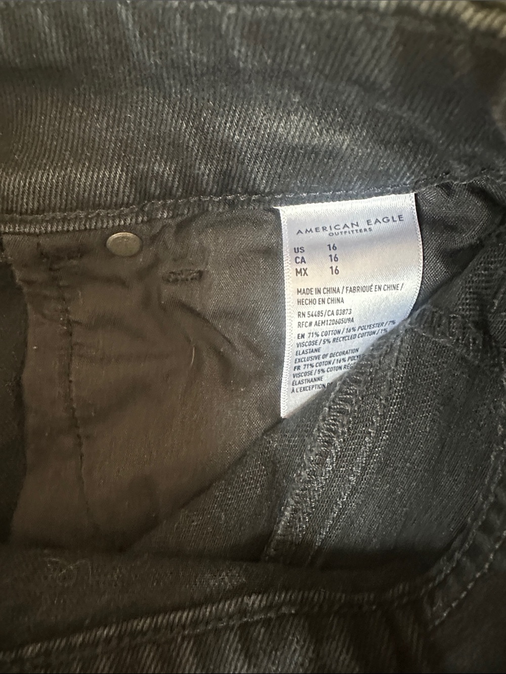 American Eagle Black Distressed Denim Shorts - Women - Picture 5 of 5